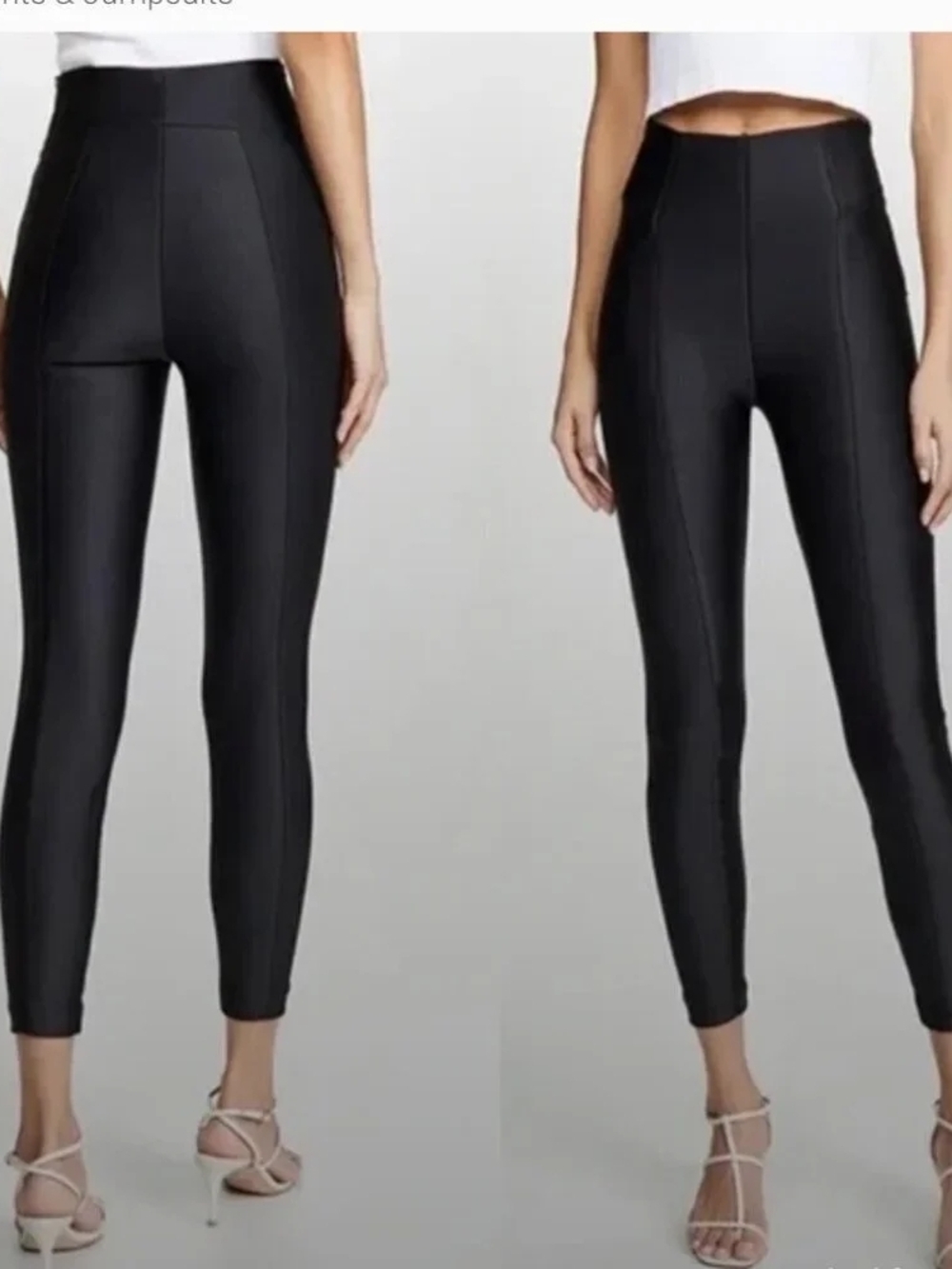 Good American Disco High Shine  High Rise Pants SIZE 3 10-14 Or XL